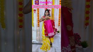 Meesho Festive amp Karwachauth Saree Under 1000🥰saree meesho sareehaul meeshofinds eeshofindsfyp [upl. by Eillam]