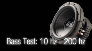 Bass Test10 hz  200 hz Sound Only Subwoofer [upl. by Bone]