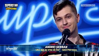 SUPERSTAR 2021 Andrei Șerban a adus voie bună pe scenă Un moment autentic „Uite așa aș vrea să mor” [upl. by Buerger]