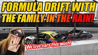 A CAR FAMILY WEEKEND AT FORMULA DRIFT IN THE RAIN FREEZING BUT FUN [upl. by Ardnaxila]