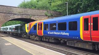 Class 450s arrive at Liphook [upl. by Eniamrahs439]