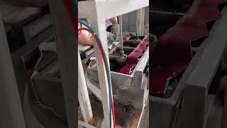 Glazed red long roof crest tile manufacturing process [upl. by Porta850]