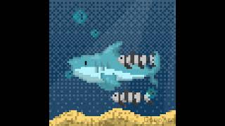 Inktober 2024 Day 29  Navigator pixelart inktober babyshark [upl. by Llednar]