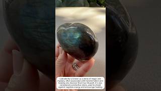 labradorite heart a crystal if interested click bio crystalsdotcom crystals crystalcollection [upl. by Eelaroc]