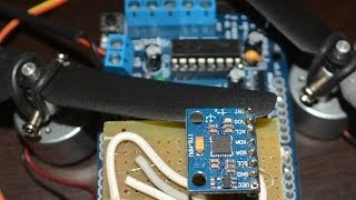 GY521 MPU6050  Control DC Motor with arduino UNO  Motor driver shield [upl. by Aihsened866]