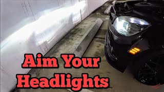 How to Align Aim Your Mercedes Benz Headlights [upl. by Nyrmac]