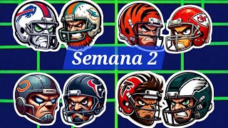 Pronosticos NFL 20242025 Semana 2 temporada regular [upl. by Eitac]