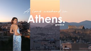 A long weekend in Athens  Greece vlog  Exploring foodie spots amp island trips  Euro travel vlog [upl. by Asilej826]