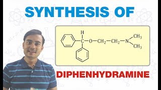 SYNTHESIS OF DIPHENHYDRAMINE  MEDICINAL CHEMISTRY  GPAT BPharm 5th SEMESTER [upl. by Addiel732]