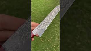 Copper ￼Damascus handmade chef knife [upl. by Ikila]