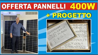 OFFERTA PANNELLI FOTOVOLTAICI E PROGETTO DI INSTALLAZIONE [upl. by Aleinad147]