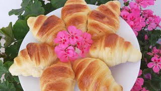 Kifle të Buta  Me pak përbërës😋 Croissant simple recipe [upl. by Daus]