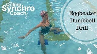 Dumbbell Eggbeater Drill for Synchronized  Artistic Swimming [upl. by Ennaeed]