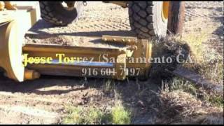 CAT14H Motor Grader Blade GPS Topcon [upl. by Acnairb]