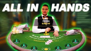 I TRIED THE RISKIEST BETTING STRATEGY ON BLACKJACK [upl. by Sucramad]