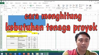 CARA MENGHITUNG KEBUTUHAN TENAGA KERJA PROYEK [upl. by Ahsier]