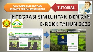 Sebelum Input eRDKK Tahun 2022 Sebaiknya simak TUTORIAL INTEGRASI SIMLUHTAN DENGAN ERDKK ini [upl. by Bannon727]