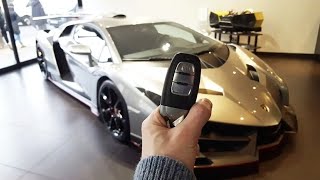 Lamborghini Veneno Indepth Exterior and Interior Tour w Cold Start [upl. by Brewster]