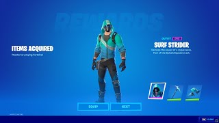 HOW TO GET FREE SKIN BUNDLE IN FORTNITE FREE SURF STRIDER BUNLDE REDEEM OFFER CODES [upl. by Filberto]