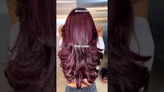 Red wine hair colour shorts [upl. by Maxama]