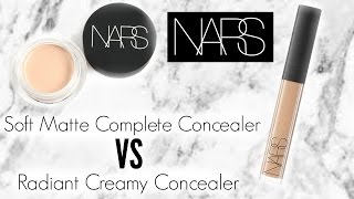 Nars Soft Matte Complete Concealer VS Nars Radiant Creamy Concealer  Wear Test amp Review [upl. by Kelcy163]