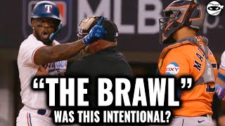 The Rangers and Astros quotBrawlquot  Was the Pitch Intentional [upl. by Reiner]