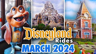 Disneyland Rides  March 2024 POVs 4K 60FPS [upl. by Nnaasil]