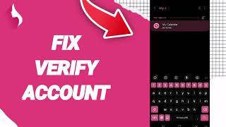 How To Fix Verify Account On My Calendar Period And Cycles Tracker App [upl. by Urial]