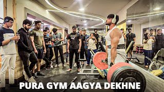 COMMERCIAL GYM KE SAARE PLATES LAGA DIYE  National Winning Powerlifter Enters A Commercial Gym [upl. by Alemaj]