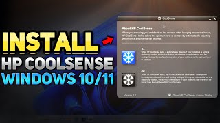 How to Install HP CoolSense on Windows 10 amp 11 Tutorial [upl. by Molli]