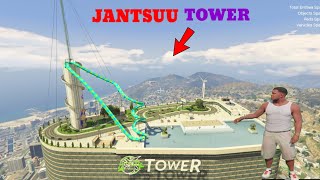 GTA  5 JANTSUU TOWER 🗼 HOW TO JANTSUU TOWER IN GTA 5 👏 Franklin Funny Video 👏👏 [upl. by Joellen]