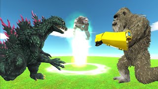 Escape From Godzilla 2000 Then Evolve To A Higher Level  Animal Revolt Battle Simulator ARBS [upl. by Rockey]