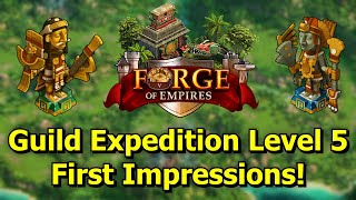 Forge of Empires Guild Expedition Level 5 IS OUT Crazy New Rewards quotDefensequot amp Fortifications [upl. by Ikcaj927]