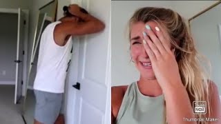 Jatie vlogs  Crying with the door locked to see his reaction  Couple Goals [upl. by Analiese]