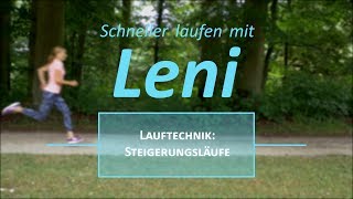 Steigerungsläufe für mehr Dynamik beim Laufen [upl. by Ainegul]