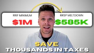 RRSP Meltdown vs RRIF Minimum Whats the Best Retirement Withdrawal Strategy [upl. by Erastes]