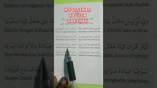 Nadhom kitab Safinah  Muqodimah [upl. by Barayon]