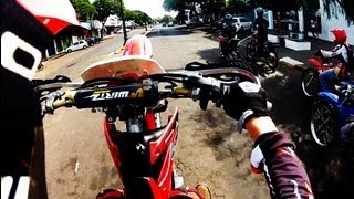 APRENDENDO a Empinar CRF230 [upl. by Llerryt]