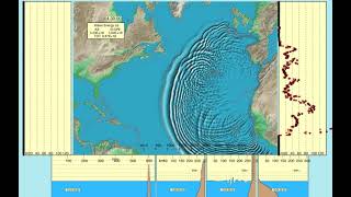 la palma tsunami  the future tsunami that could destroy the us east coast and morecomputer sim [upl. by Eddy]