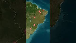 Conheça as crateras de impacto no Brasil Parte 2 mapas geografia curiosidades brasil [upl. by Noet]