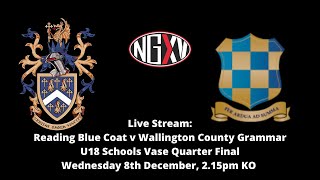 LIVE RUGBY Reading Blue Coat v Wallington County Grammar [upl. by Estes]