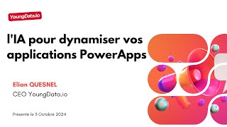 AMP  LIA pour dynamiser les applications Power Apps  CAS CONCRET [upl. by Htebsle26]