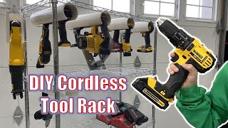 Perfect DIY Cordless Tool Storage [upl. by Lerrehs]