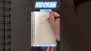 How to draw Nidoran in 3 minutes nidoran pokemon art [upl. by Kentigerma]