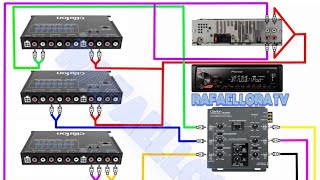 cómo conectar un ecualizador y crossover car audio subwoofer caraudio chipeo12voltio [upl. by Pavia]