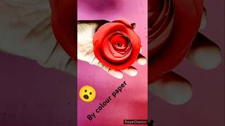 🌹Roseusing by Glass😮 😲and colourpaperartytshorts❤️ [upl. by Goerke]