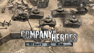 Company of Heroes Patton Saves The Day 1vs2 Expert Europe At War mod [upl. by Neliak]