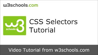 W3Schools CSS Selectors Tutorial [upl. by Melesa]