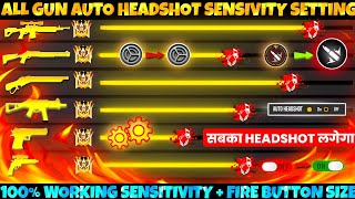 Free Fire Max Auto Headshot Trick 2024 Sensitivity Setting  2gb 4gb 6gb Ram Headshot Sensitivity [upl. by Jacques]