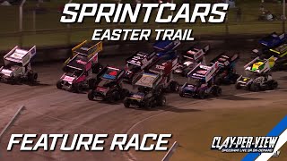 Sprintcars  Easter Trail  Borderline  30th Mar 2024  ClayPerView [upl. by Atinaej183]